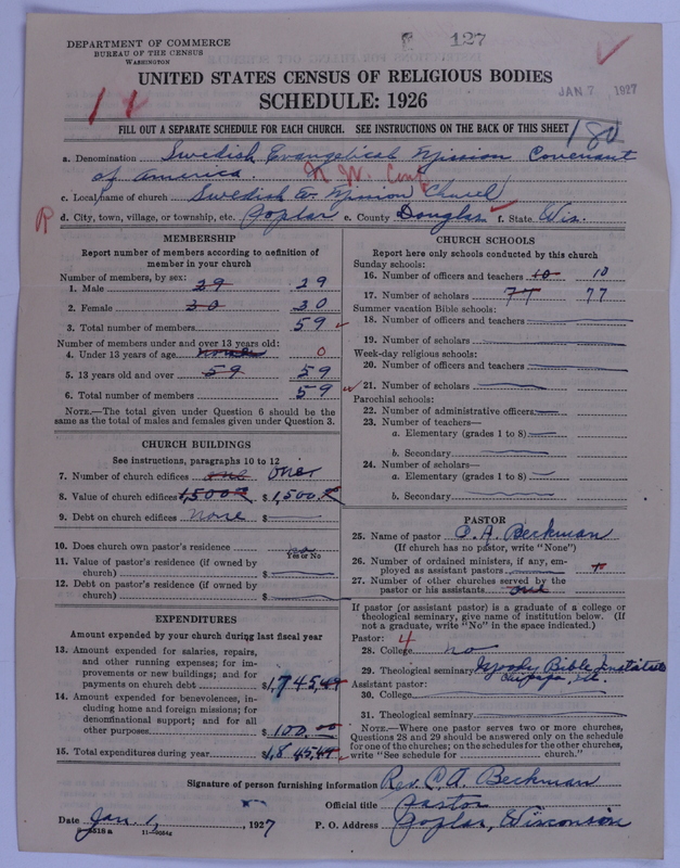 Scan of Swedish Evangelical Mission Covenant of America: 127