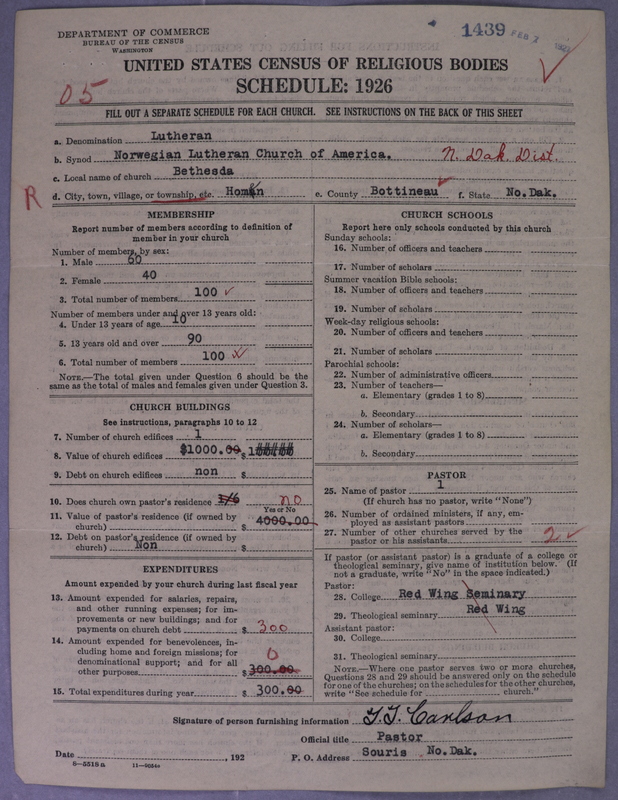 Scan of Norwegian Lutheran Church of America: 1439