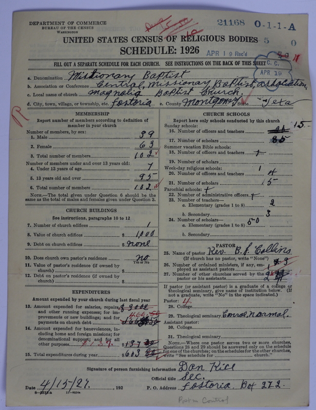 Scan of Negro Baptists: 21168