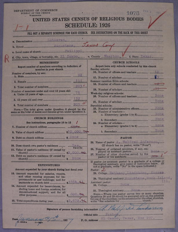 Scan of Evangelical Lutheran Augustana Synod of North America: 1073