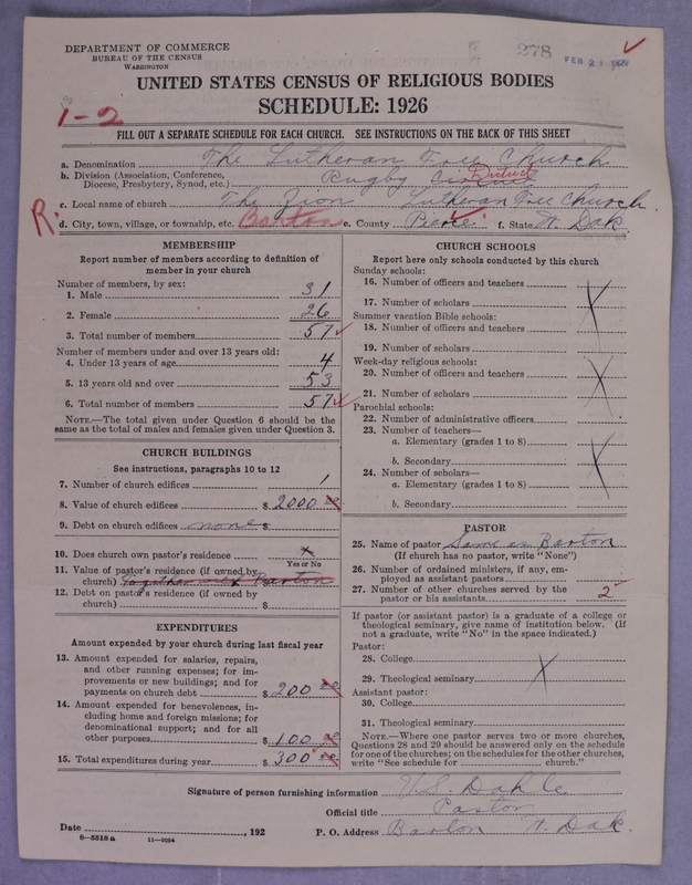 Scan of Lutheran Free Church: 278