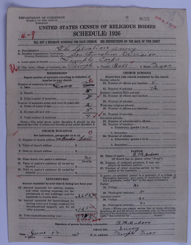 Scan of Salvation Army: 832