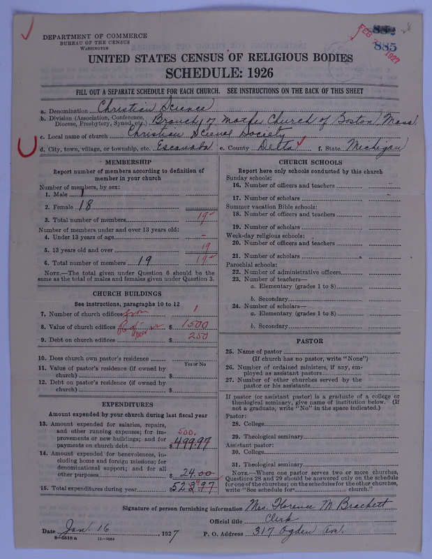 Scan of Church of Christ, Scientist: 885