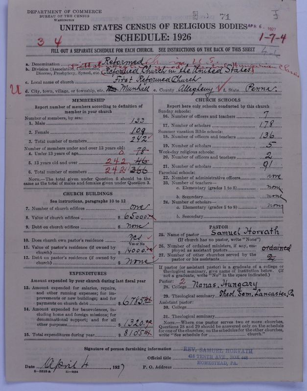 Scan of Reformed Church in the United States: 71