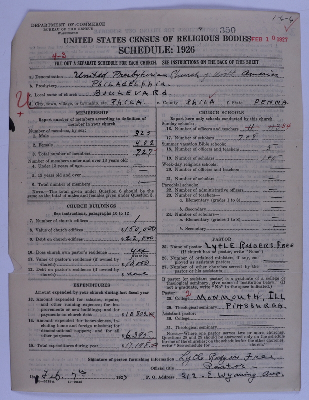 Scan of United Presbyterian Church of North America: 350