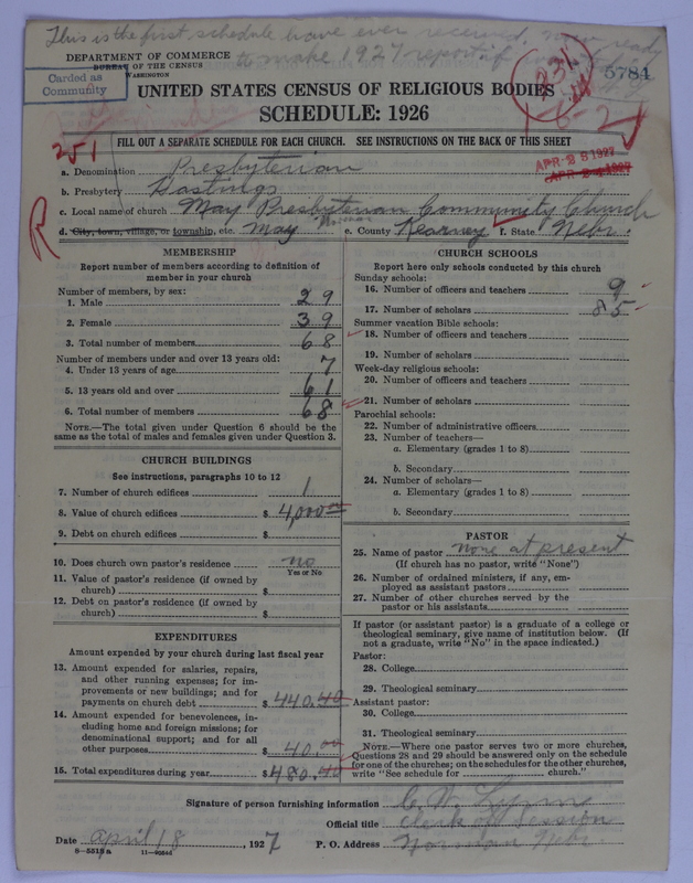 Scan of Presbyterian Church in the United States of America: 5784