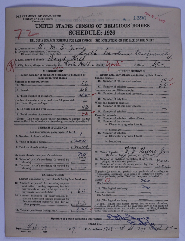 Scan of African Methodist Episcopal Zion Church: 1390
