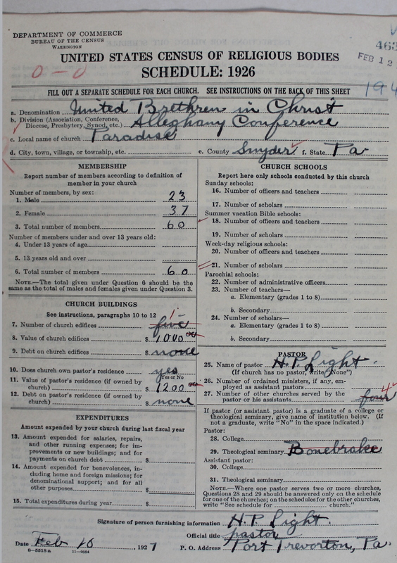 Scan of Church of the United Brethren in Christ: 463