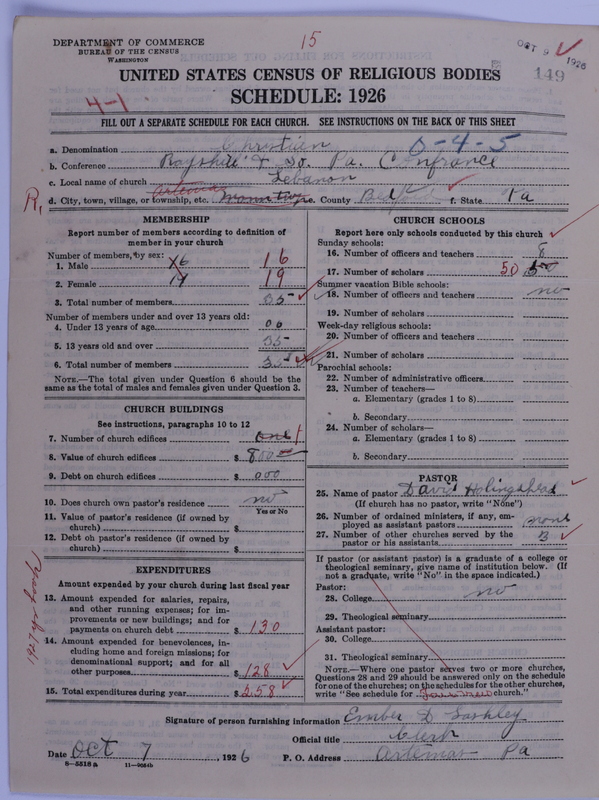 Scan of Christian Church (General Convention of the Christian Church): 149