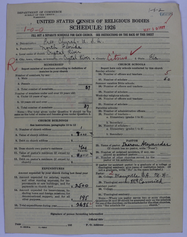 Scan of Presbyterian Church in the United States of America: 6688