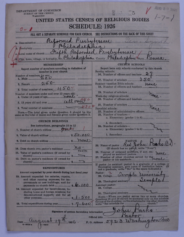 Scan of Reformed Presbyterian Church in North America, General Synod: 5
