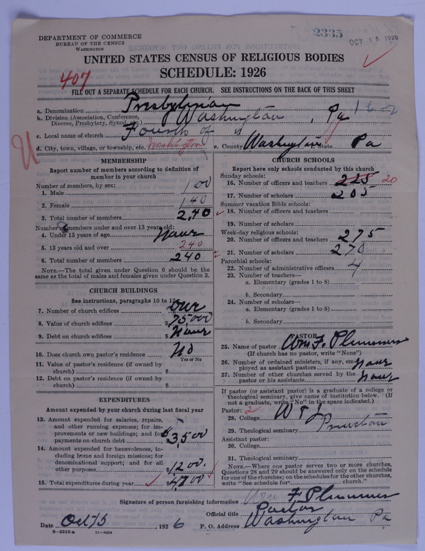 Scan of Presbyterian Church in the United States of America: 2335
