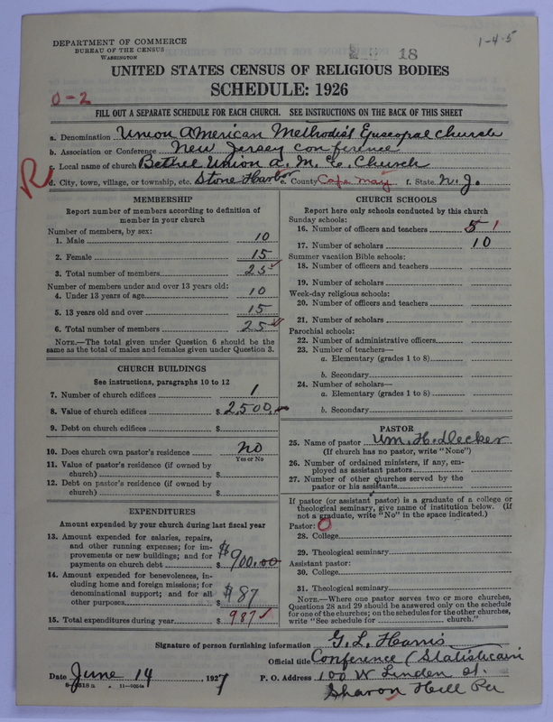 Scan of Union American Methodist Episcopal Church: 18