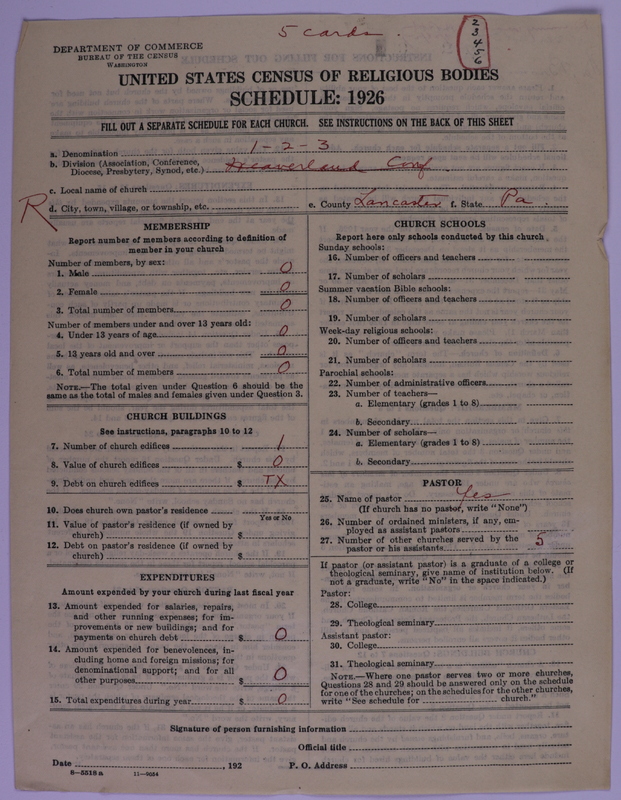 Scan of Old Order Mennonite Church (Wisler): 3