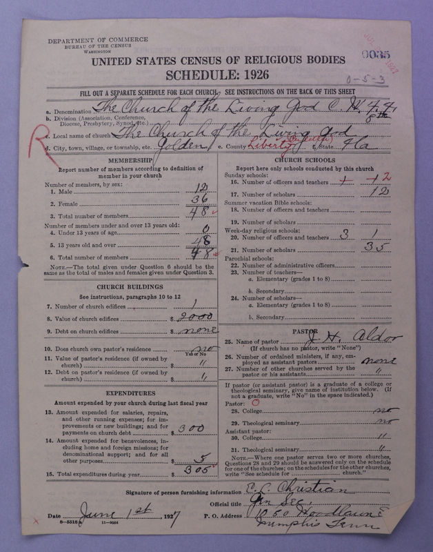 Scan of Church of the Living God, Christian Workers for Fellowship: 35
