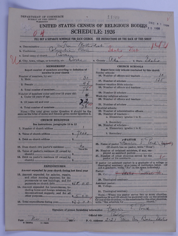 Scan of Free Methodist Church of North America: 1189