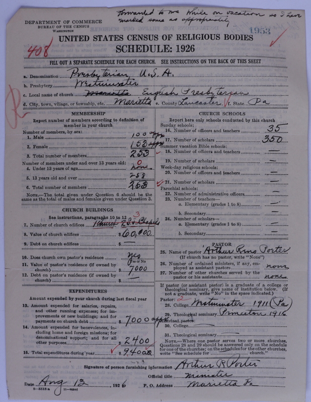 Scan of Presbyterian Church in the United States of America: 1953