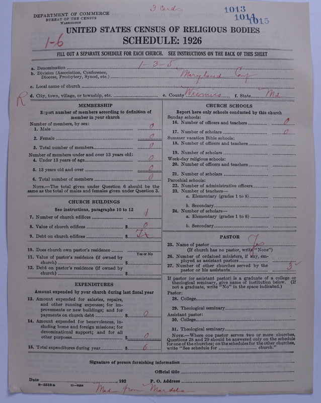 Scan of Methodist Protestant Church: 1015