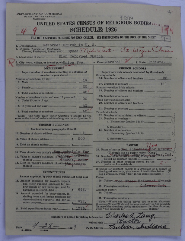 Scan of Reformed Church in the United States: 1239