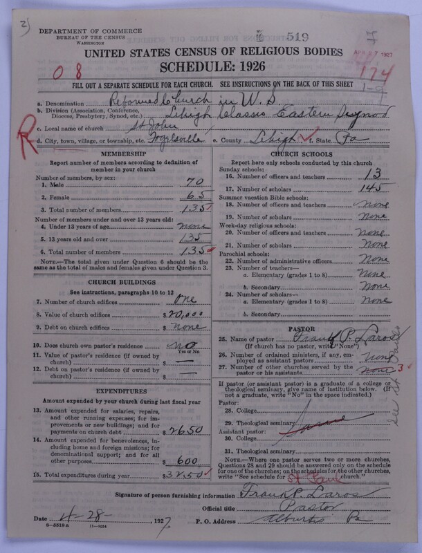 Scan of Reformed Church in the United States: 518
