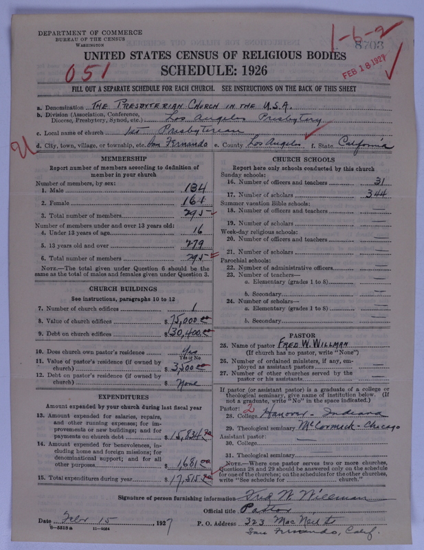 Scan of Presbyterian Church in the United States of America: 8703