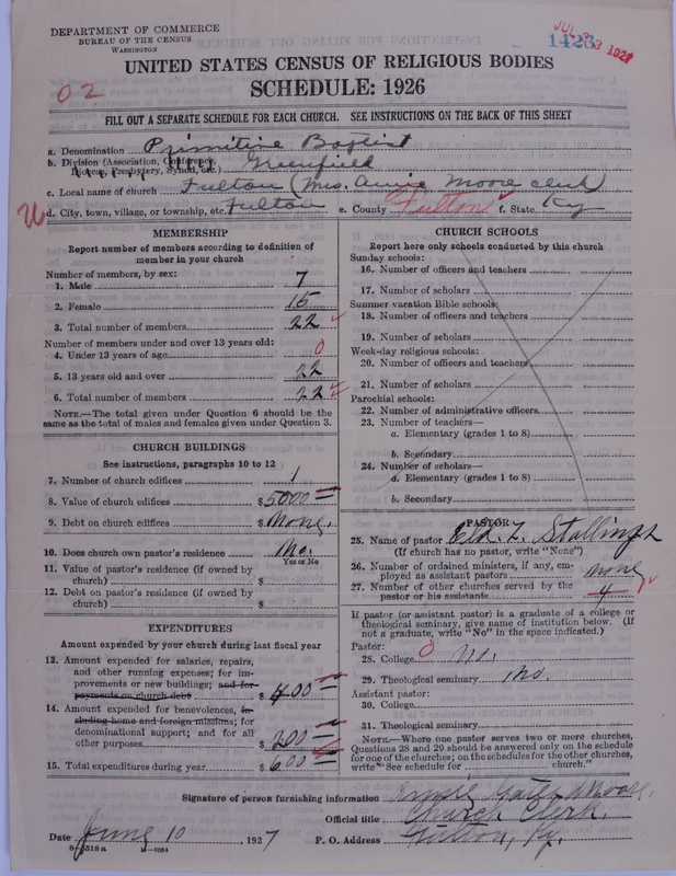 Scan of Primitive Baptists: 1423