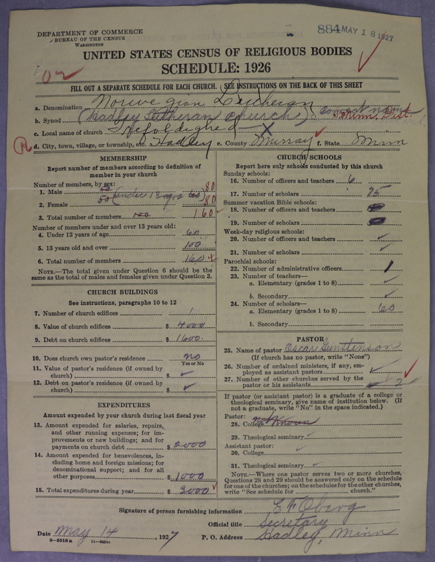 Scan of Norwegian Lutheran Church of America: 884