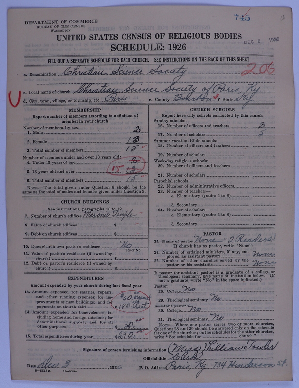 Scan of Church of Christ, Scientist: 745
