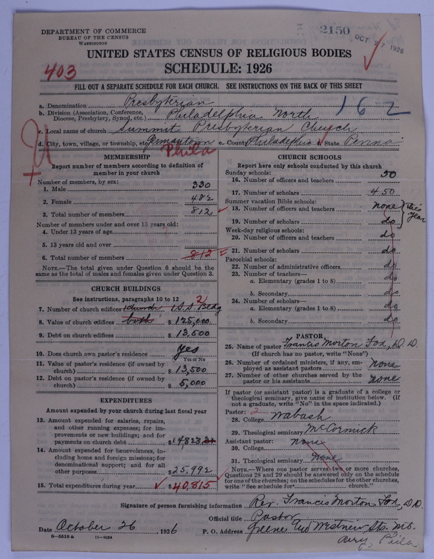 Scan of Presbyterian Church in the United States of America: 2150