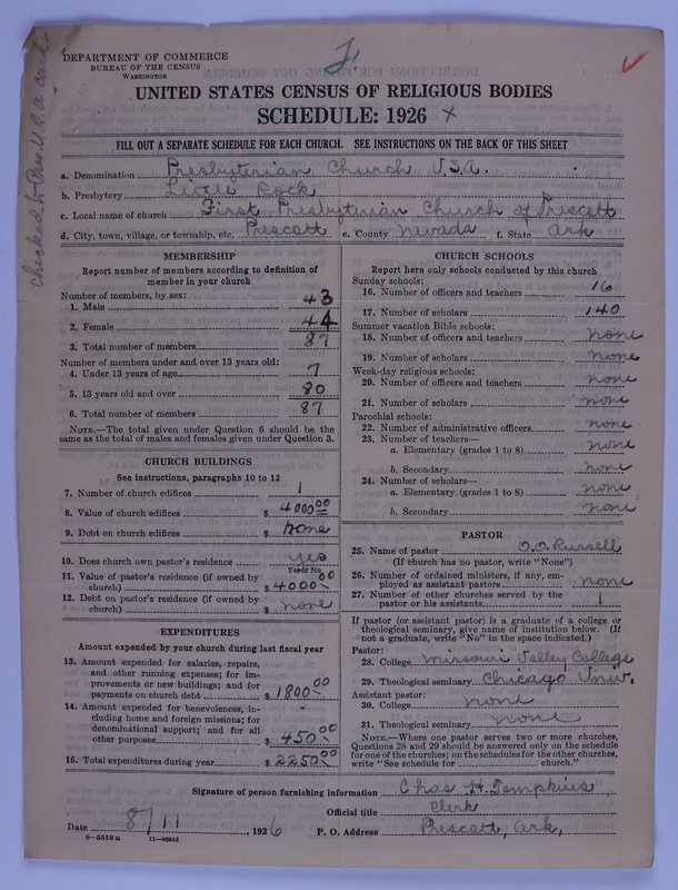 Scan of Federated Churches: