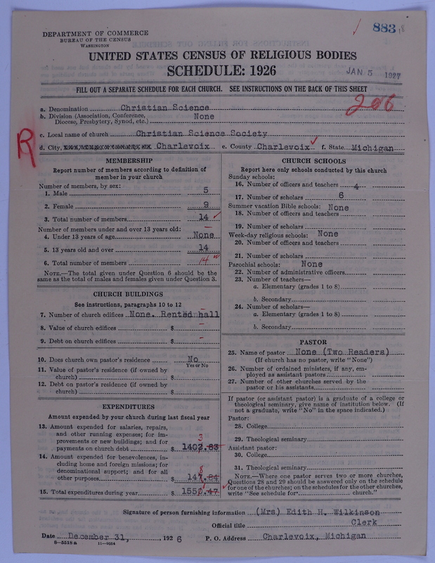 Scan of Church of Christ, Scientist: 883
