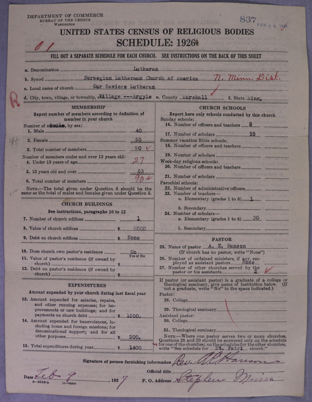 Scan of Norwegian Lutheran Church of America: 837
