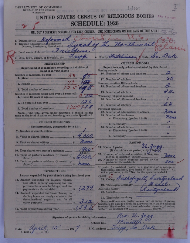 Scan of Reformed Church in the United States: 1466