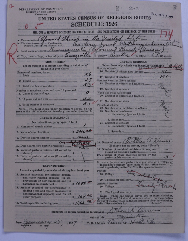 Scan of Reformed Church in the United States: 285