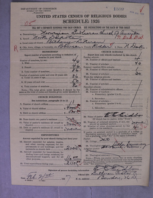 Scan of Norwegian Lutheran Church of America: 1589